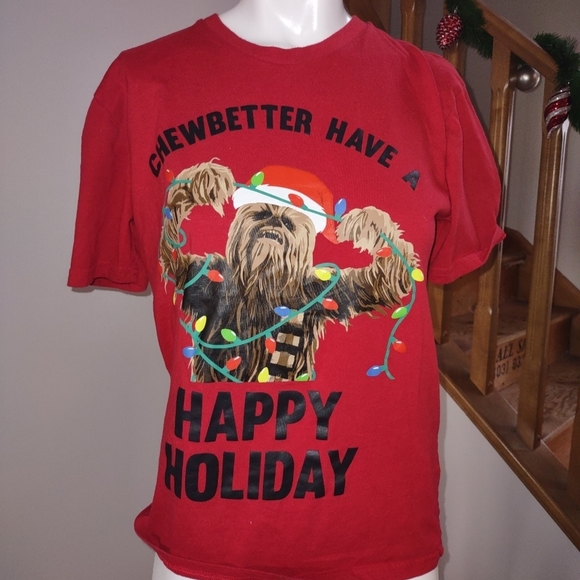 STARWARS Chewbacca Christmas shirt - Picture 1 of 5